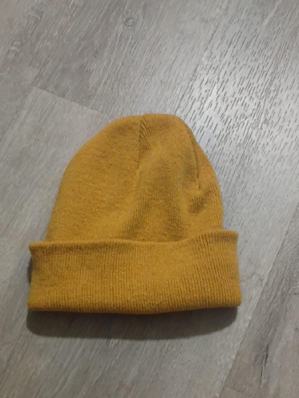 Mustard Yellow Knit Beanie